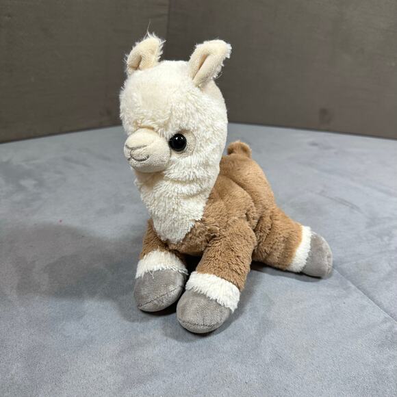 Plush Alpaca Llama Stuffed Animal Soft Cuddly Beanbag Hallmark Toy - Picture 1 of 9